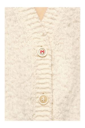 Cardigan in misto cotone bianco avorio MAISON MARGIELA | SI0GP0002S17664101